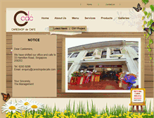 Tablet Screenshot of careshopdecafe.com